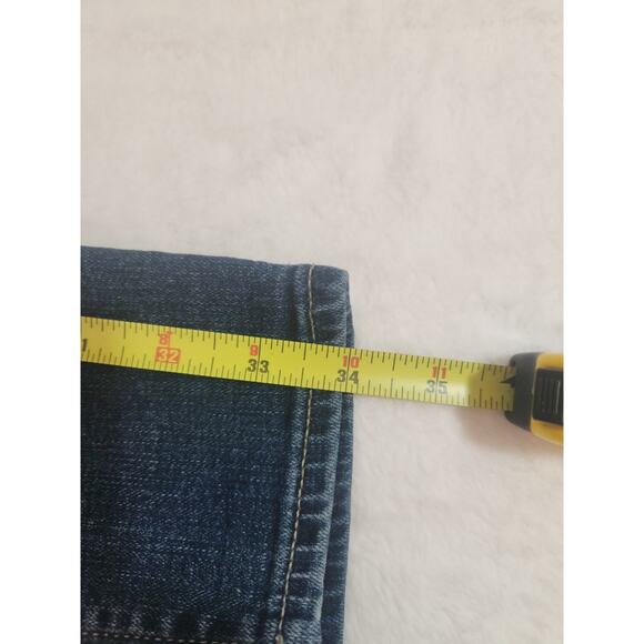 Lucky Brand Jeans Womens 6 / 28R 28 X 26 Blue Lolita Crop Whiskers Preppy Y2K - Picture 11 of 12